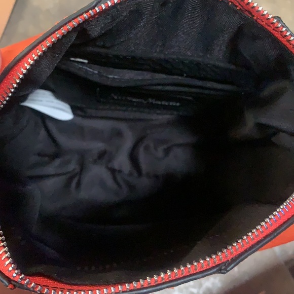 Neiman Marcus Orange Crossbody Shoulder Bag Medium Animal Embossed Print - Picture 5 of 8